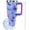 Butterfly, variant on 40 oz Goth Moon Tumbler with Handle and Straw, Black Gothic Travel Mug Water Bottle, Stainless Steel Insulated Cup with Lid and Straw, Birthday Christmas Halloween Gifts
