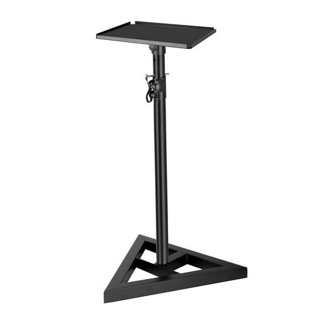 Bunblic Support de Haut-Parleur de Sol Robuste Portable Antidérapant pour Haut-Parleurs de Studio Usage Extérieur Intérieur 25,59 Pouces à 45,67 Pouces Support de Haut-Parleur triangle 36x26cm