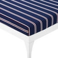 thumbnail image 6 of Perspective Cushion Outdoor Patio Chaise Lounge ChairWhite Striped Navy, 6 of 7