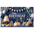 thumbnail image 7 of Yatrandify Decorative Design Birthday Banner Colorful Balloons Birthday Party Backdrop Cake Decoration Happy Birthday for Birthday Party Event Decoration Holiday Celebration, 7 of 7