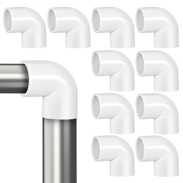 10 pcs accesorios de tubería de codo conector de ajuste de tubería de PVC para tubería de agua 90 grados conectores de unión accesorios de manguera accesorios de plomería