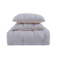 thumbnail image 2 of My World Pleated Silver Grey Full/Queen Duvet Set, 2 of 10