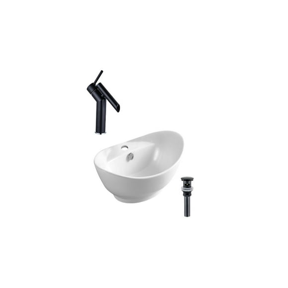 DROP Bath and Kitchen DR091271 Bathroom Vessel Sink Set