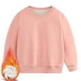 thumbnail image 2 of ZACPNCV Unisex Boys Girls Winter Warm Sherpa Lined Crewneck Pullover Sweatshirt Fleece Casual Fall Clothes Sweatshirts Pink 7-8 Years, 2 of 7