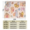 thumbnail image 4 of Eeyore Cartoon Fleece Blanket for Boys Girls Kids, Ultra Soft Cozy Warm Flannel Throw Blankets, Plush Blanket Gifts for Bed Sofa Living Room Couch Home Decor 40"X30", 4 of 7