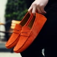 thumbnail image 3 of Big Size Men's Casual Loafers Slip On Leather Shoes Lightweight Driving Shoes Moccasins Classic Penny Loafer Flats Boat Shoes, 3 of 10