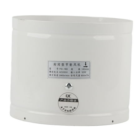 

50W 220V Wall Mounted Exhaust Fan Low Noise Home Bathroom Kitchen Garage Vent Ventilation