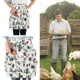 thumbnail image 3 of CRCMURE Tablier Manches Poulet Collection Mode Tablier Poches Maison Ferme Jardin Patio, 3 of 9