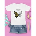 thumbnail image 3 of Leopard Butterfly Quote T-Shirt Juniors -Image by Shutterstock,  x-Small, 3 of 4