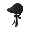 thumbnail image 4 of AJGRHE Packable Sun Hat Beret Style Headwrap For Outdoor Daily Casual Leisure Activities Adjustable Foldable Summer Beach Cap Black One Size, 4 of 4