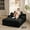 Black, variant on Noelse 67" Chaise Lounge Chair Indoor, Oversized Corduroy Upholstered Boneless Sofa Bed, Deep Seat Sleeper Couch Reading Chairs, Cloud Sofas Couches for Living Room, No Assembly(Beige)