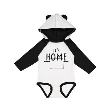 

Inktastic It s Home- State of Wyoming Outline Distressed Text Gift Baby Boy or Baby Girl Long Sleeve Bodysuit