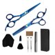 thumbnail image 2 of Juego de tijeras de barbero Amazon deslumbrante azul de 9 piezas Vhermosa 220072-3, 2 of 8