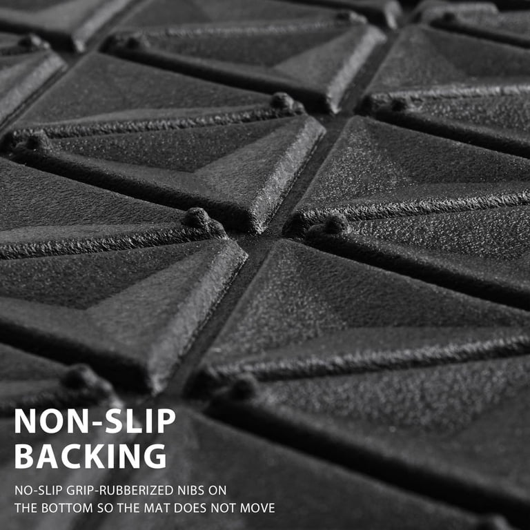 CAR GRAND Bling Diamond Rubber Floor Mats, 4-Piece Set photo 4