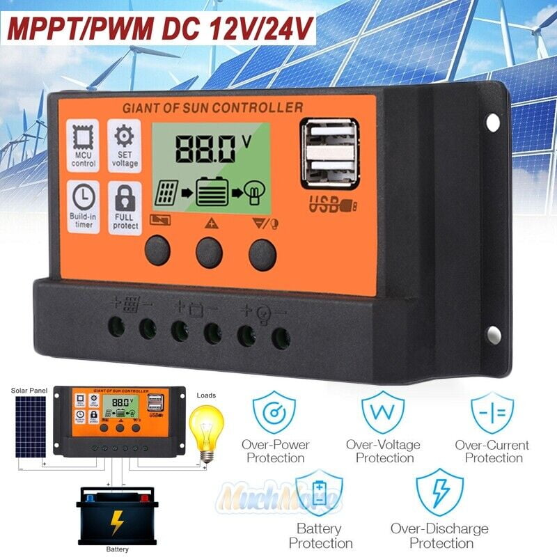 4000W Max.100A MPPT Solar PV Regulators 12V 24V 36V 48V Solar Charge