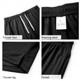 thumbnail image 5 of Men's 7 Inch Mesh Shorts, Elastic Waist Drawstring Quick Dry Breathable Athletic Shorts with Pockets, Loose Fit Summer Workout & Casual Shorts Black, 5 of 6