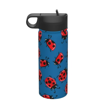 

Picia Colorful Ladybird Pattern 18oz Sports Insulated Kettle With Straw Insulated Water Bottle For Running Hiking Cycling Climbing Men S Woman Insulated Water Bottle