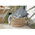 thumbnail image 3 of 20" x 14" Simply Daisy Fancy Holiday Reindeer Polyester Accent Pillow, Dusty Grey (1 Count), 3 of 4
