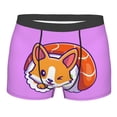 thumbnail image 5 of Uemuo Corgi In Sushi Roll Pattern Men's Boxer Briefs,Trunk Anti-Chafing,Comfortable, Durable, and Stylish Underwear-Small, 5 of 9