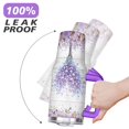 thumbnail image 6 of Purple Flowers 40 Oz Tumbler with Handle Lid and Straw, Stainless Steel Double Walled Vacuum Insulated Cup, Cute Anniversary Wedding Birthday Gifts Tumbler for Women Men Friends Outdoor Indoor, 6 of 7