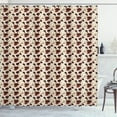 thumbnail image 1 of Floral Shower Curtain, Hand Drawn Hibiscus Flowers with Earthy Colors Exotic Hawaii Nature Composition, Fabric Bathroom Set with Hooks, 69W X 84L Inches Extra Long, Multicolor, by Ambesonne, 1 of 3