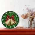 thumbnail image 6 of GZHJMY Christmas Bell Wall Clock, Silent Non Ticking Battery Operated Creative Decorative Round PVC Clock for Kitchen, Living Room, Bathroom, Home School Office Decor, 10 Inch, 6 of 7