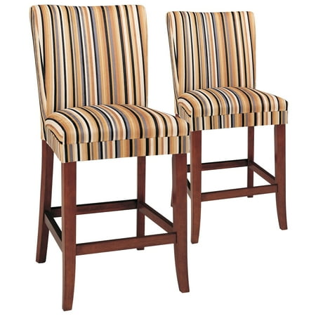 24-Inch Razz Print Counter Stool - Set of 2