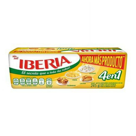 Margarina Iberia sin sal 245 g
