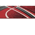 thumbnail image 4 of Allstar Modern Accent Rug with Curved Line design Red 8' x 10' 8' x 10', 4 of 5