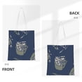 thumbnail image 3 of YFYANG Reusable Cotton Canvas Tote Shopping Bag, Watercolor Floral Pattern Washable Portable Grocery Bag for Daily Travel, 3 of 8