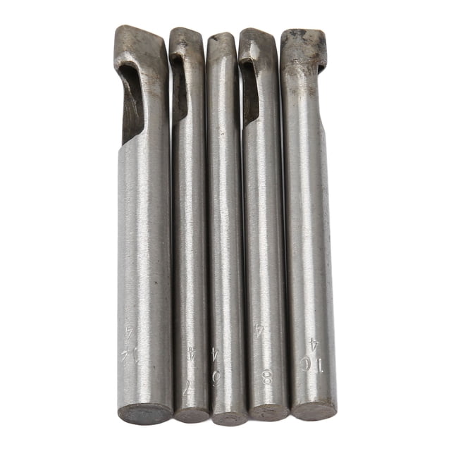 Cortador de perforadoras de cuero, juego de perforadoras de Agujero hueco de cuero con forma ovalada, 5 uds., valor excepcional Jadeshay A