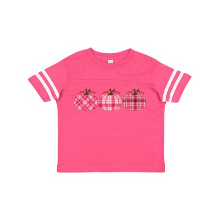 

Inktastic Pink Plaid Pumpkins Gift Toddler Boy or Toddler Girl T-Shirt