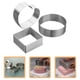 thumbnail image 4 of BRIGHTFUFU 3 moldes de acero inoxidable para mousse, cortadores de mousse, pasteles y repostería., 4 of 8