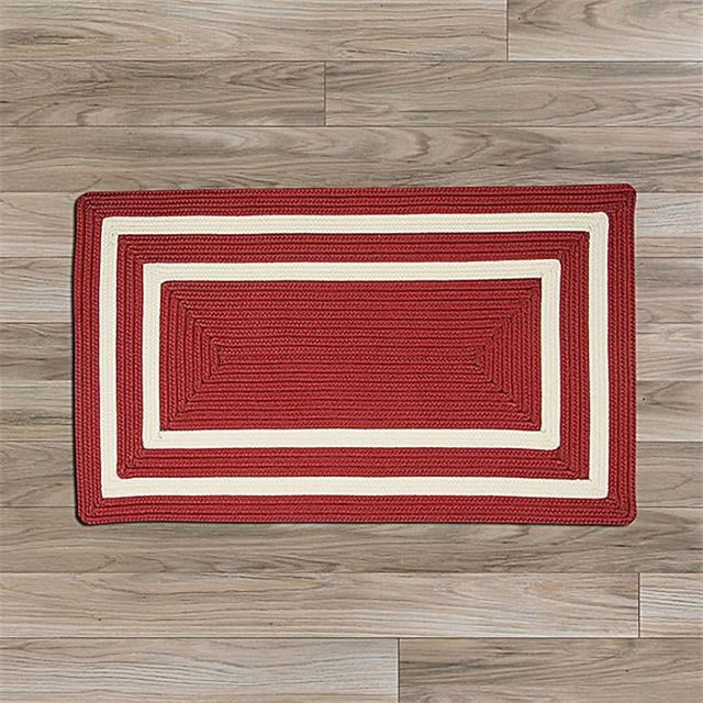 Colonial Mills Rug PY71R096X132R 8 x 11 ft. La Playa Braided Rug Sangria