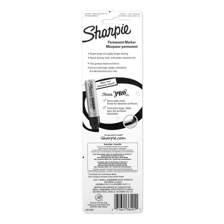 Sharpie Twin Tip Permanent Marker, Black