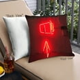 thumbnail image 1 of Ahgly Company Neon Neon Coussin d'Extérieur 18 Pouces par 18 Pouces, 1 of 6