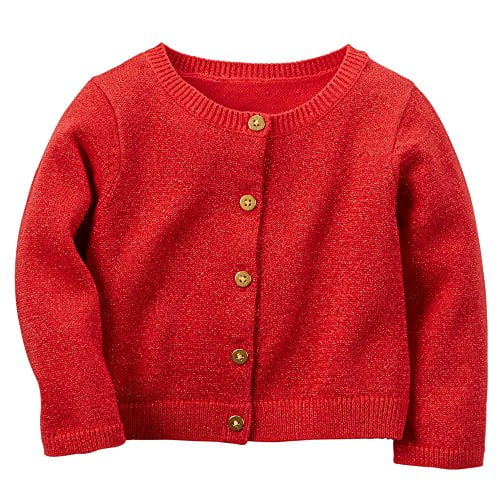 Baby Girls' Sparkle Cardigan Red 