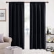 thumbnail image 1 of Cortinas Blackout para Recamara con Aislamiento Térmico, Cortinas para Sala 100% Poliéster Tela, Reducción de Ruido, Suave Cortinas con Bolsillo para Barra, 2 Paneles, 132 x 213.3 cm, Negro,Azul, 1 of 7