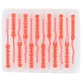 thumbnail image 1 of 12PCS 55mm Thread Double needle Tail Five Colors Fishing Lure Set (Orange with Stars), 1 of 9