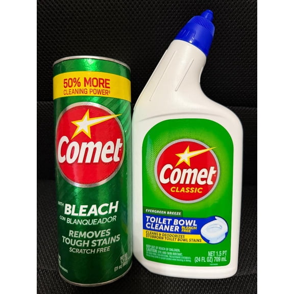 Comet Classic Toilet Bowl Cleaner & Bleach Blanqueador  21 oz 2pack