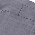 thumbnail image 6 of Men's 2-Piece Suit Set, Solid Color Business Dress With Pants, Formal Banquet Outfit For Spring/Summer Wedding & Office Dark Gray L, 6 of 9