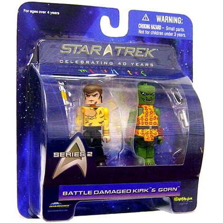 Star Trek MiniMates Series 2 Battle Damaged Kirk & Gorn Minifigure