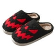 thumbnail image 4 of WoMen's Memory Foam Fuzzy Slippers Knitted House Fashion Halloween Embroidery Leisure Home Indoor And Outdoor Slippers Plus Velvet Warm Unisex Slippers, 4 of 4