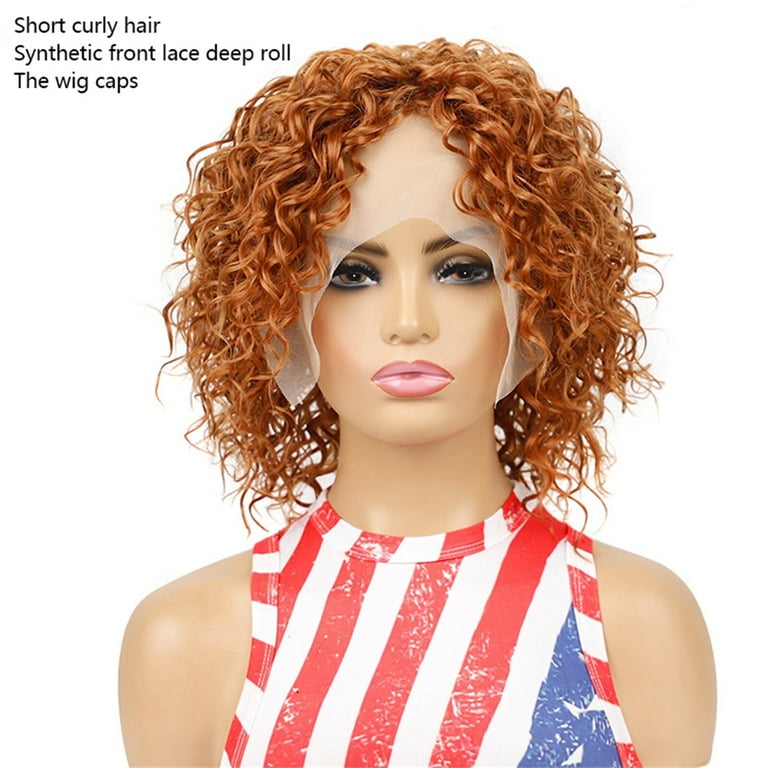 Curly top medium wigs