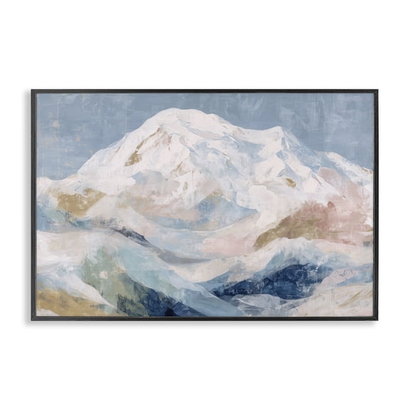 Stupell Industries Icy Mountain Range at Dusk Black Framed Giclee Art, design by Chromatic Storm Studio