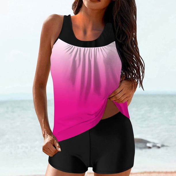 Trajes de baño para mujer Traje de baño conservador de dos piezas con estampado de moda y cintura alta para mujer Trajes de baño para mujer Trajes de baño para mujer Traje de baño para mujer Trajes de