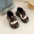 thumbnail image 4 of NOKIO Girls’ Leather Ankle Boots with Bow Accent - Round Toe Lightweight Short Booties for Fall Winter, Comfortable Side Zipper Design & Breathable Flexible Sole, 4 of 6