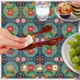 thumbnail image 6 of Pioneer Flower Floral Print Pattern Round Tablecloth 60 X 60 Inch, Wrinkle Resistant Wipeable Table Cloth for Kitchen Dining Picnic Patio Party, 6 of 6