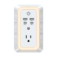 thumbnail image 1 of Protector contra sobretensiones con enchufe múltiple con cargador USB de 7 salidas, 1 of 6