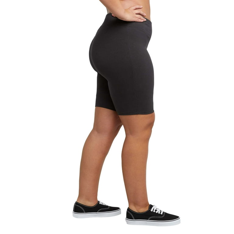 JMS by Hanes Women s Plus Size Stretch Jersey Bike Short Walmart